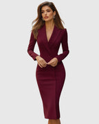 Ensemble de la robe en contexte, vue globale debout