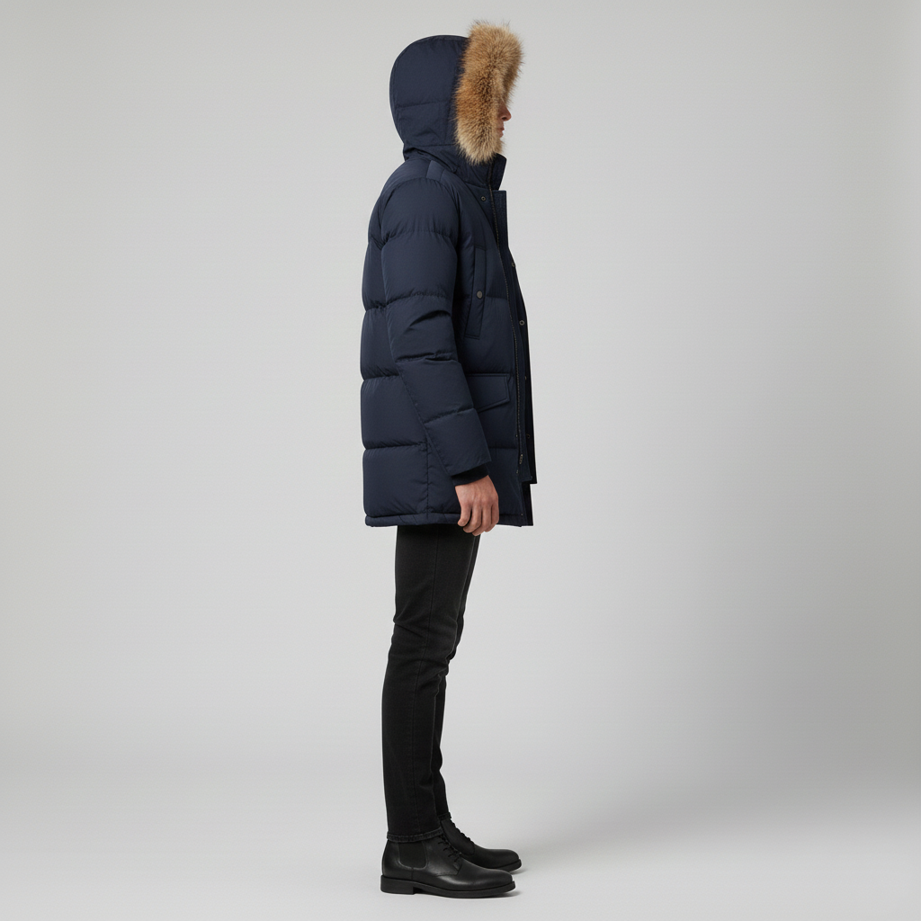 Parka pour homme avec doublure en duvet