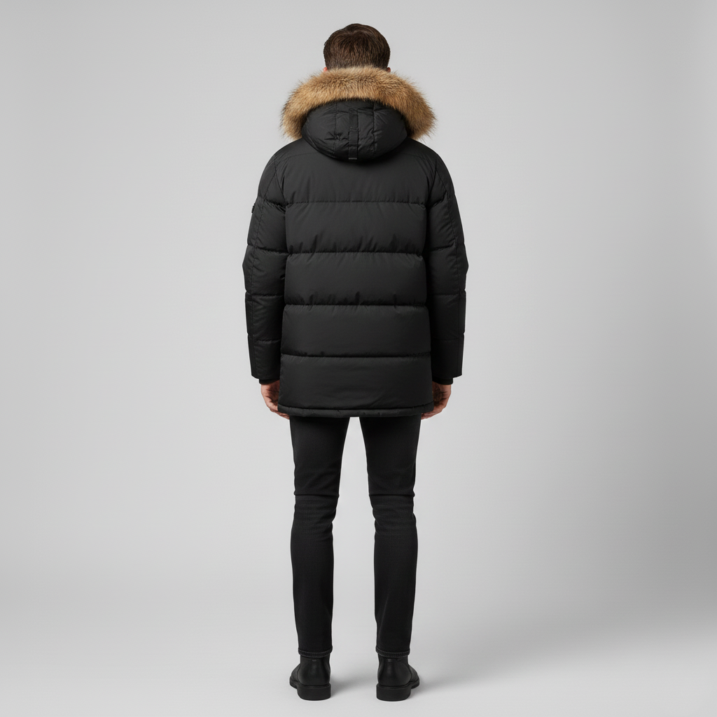 Parka pour homme avec doublure en duvet