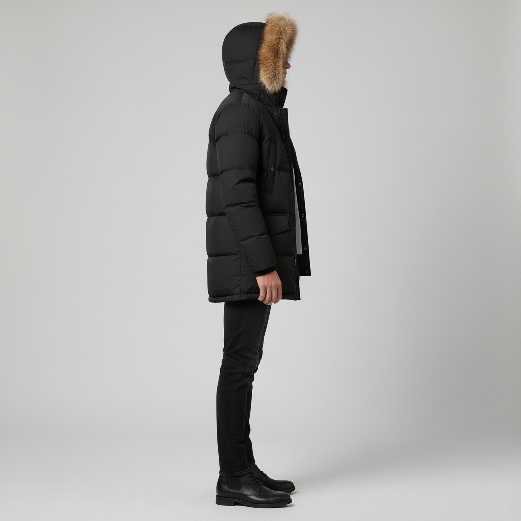 Parka pour homme avec doublure en duvet