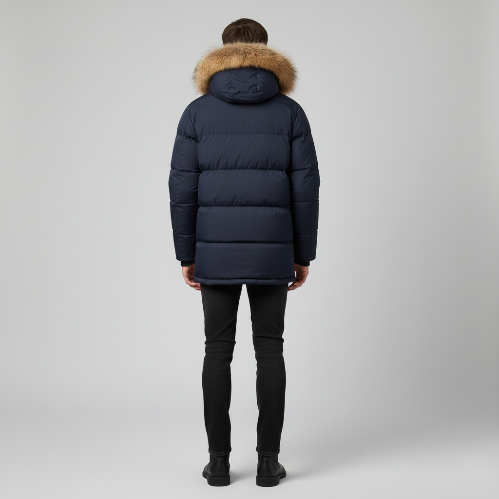 Parka pour homme avec doublure en duvet