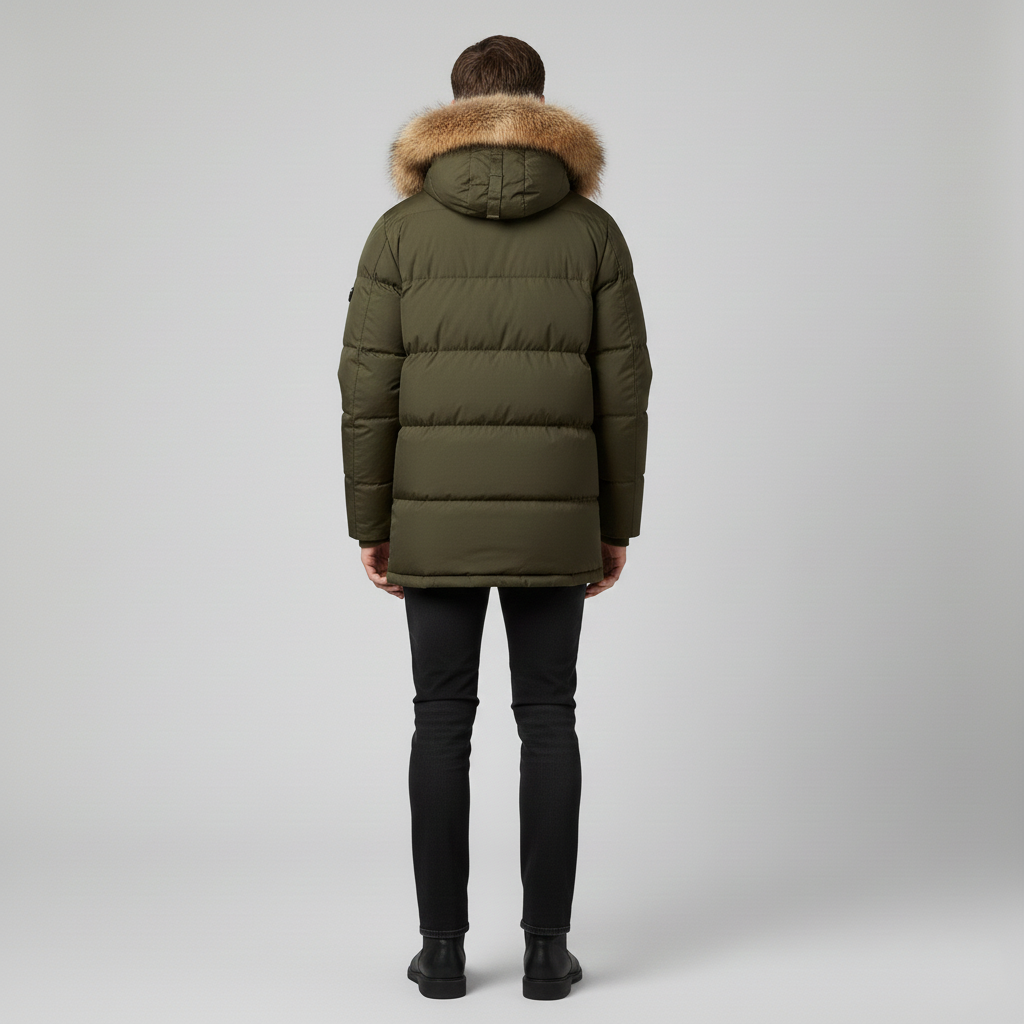 Parka pour homme avec doublure en duvet