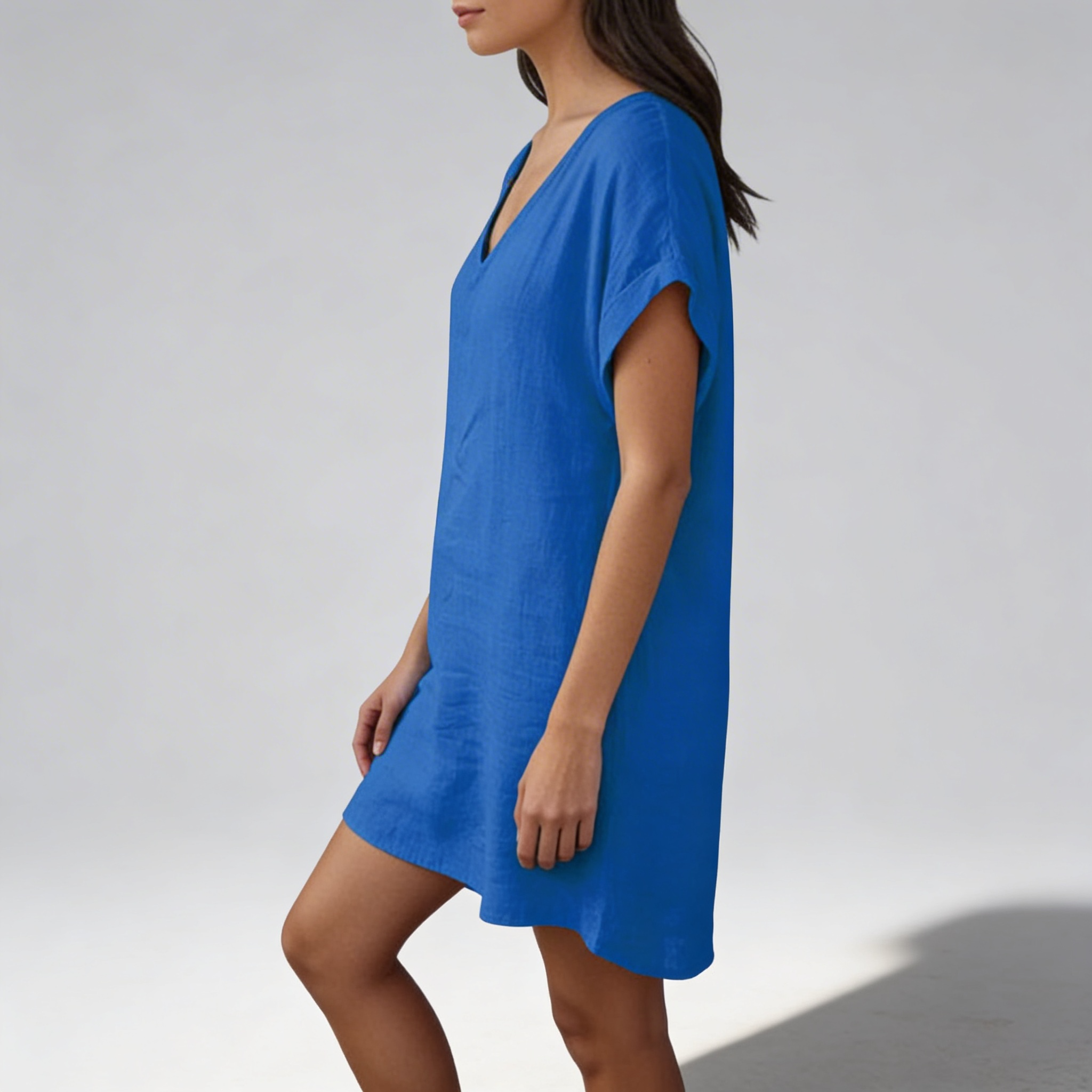 Robe midi ivoire détail pan inférieur midi