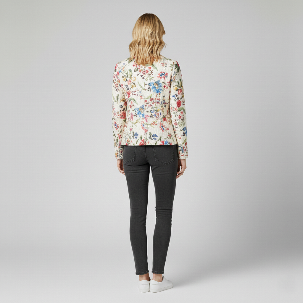 Veste femme à imprimé floral