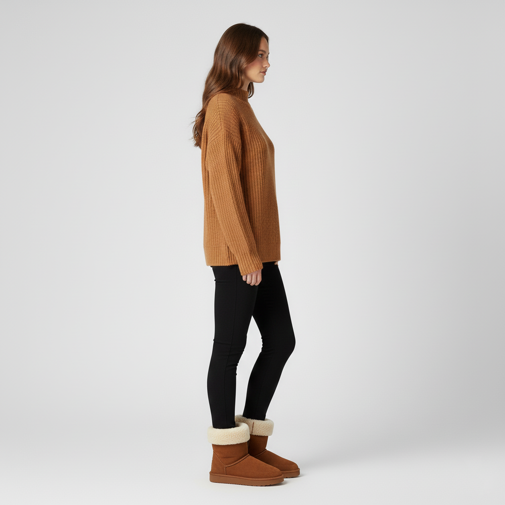 Bottines d’hiver basses pour femme avec doublure chaude