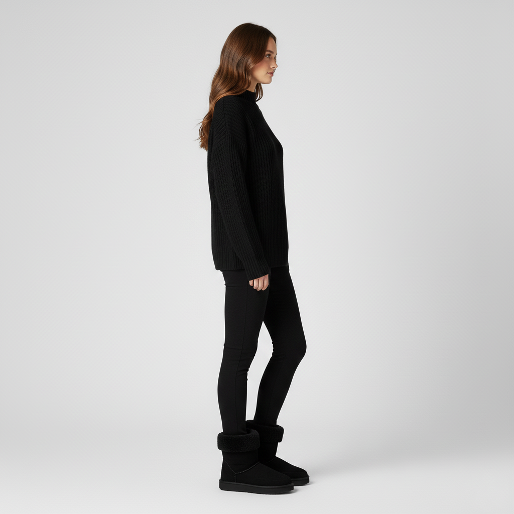 Bottines d’hiver basses pour femme avec doublure chaude