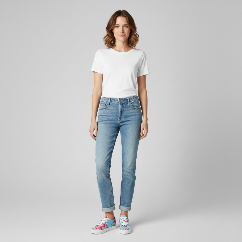 Baskets pour femme à imprimé floral