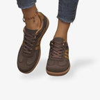Baskets confort bicolores semelle gomme pour femme