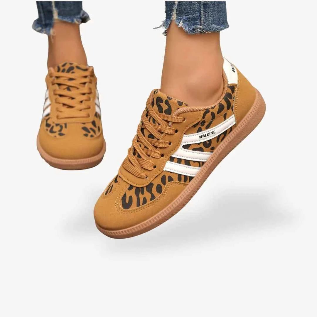 Baskets confort bicolores semelle gomme pour femme