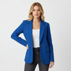 Blazer tailleur à col châle pour femme