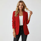 Blazer tailleur à col châle pour femme