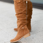 Bottes hautes plates avec nœud pour femme – vue 5