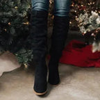 Bottes hautes plates avec nœud pour femme – vue 7