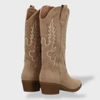 Bottes western brodées à talon pour femme – vue 4