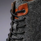 Bottines montantes à lacets bicolores pour homme