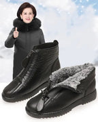 Bottines montantes à zip latéral doublées pour femme – vue 5