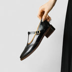 Chaussures à brides perforées talon bas pour femme – vue 3