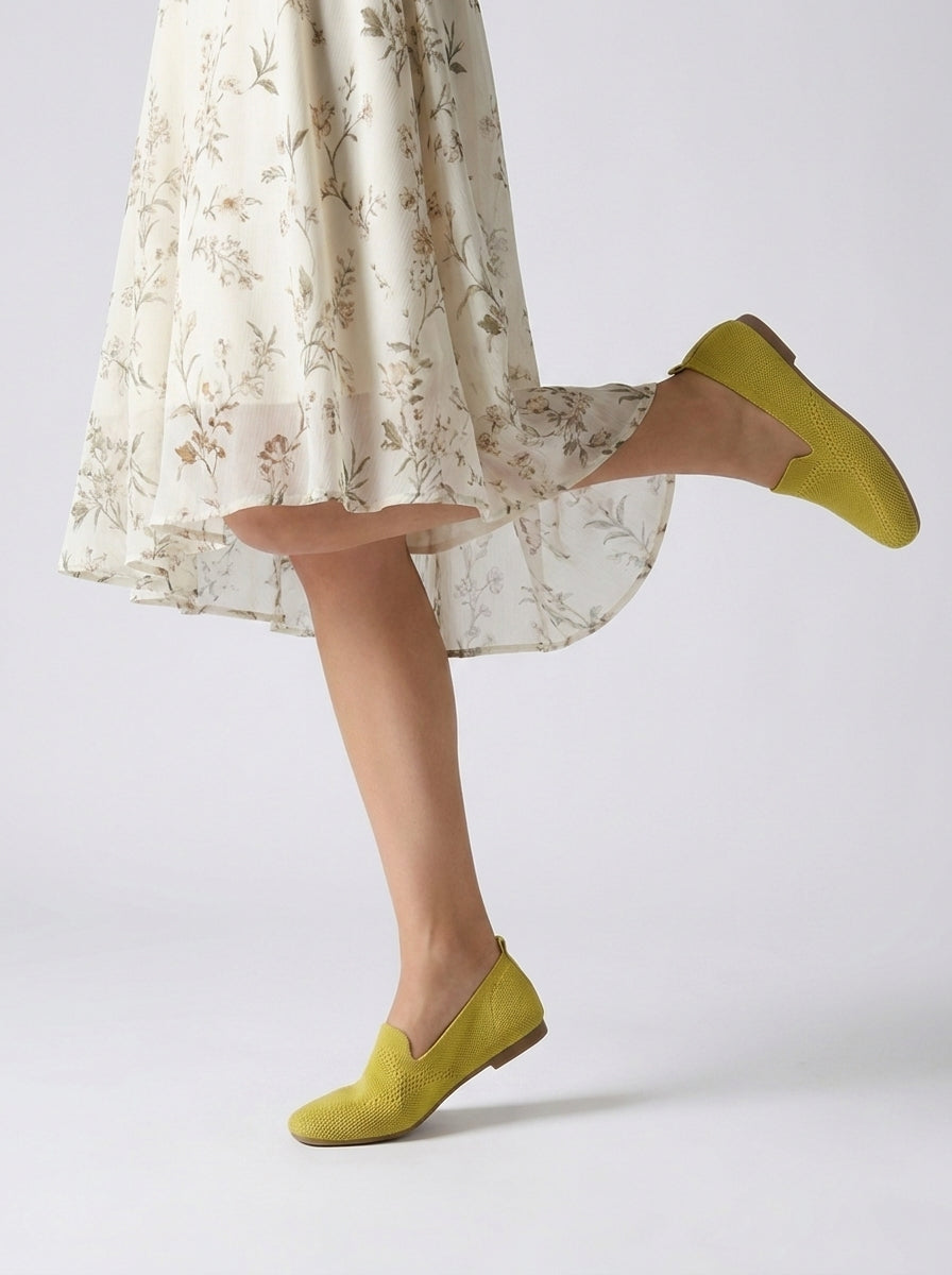 Chaussures plates brillantes à enfiler pour femme – vue 9