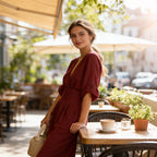 Combinaison cache-cœur ceinturée jambes larges pour femme – vue 6
