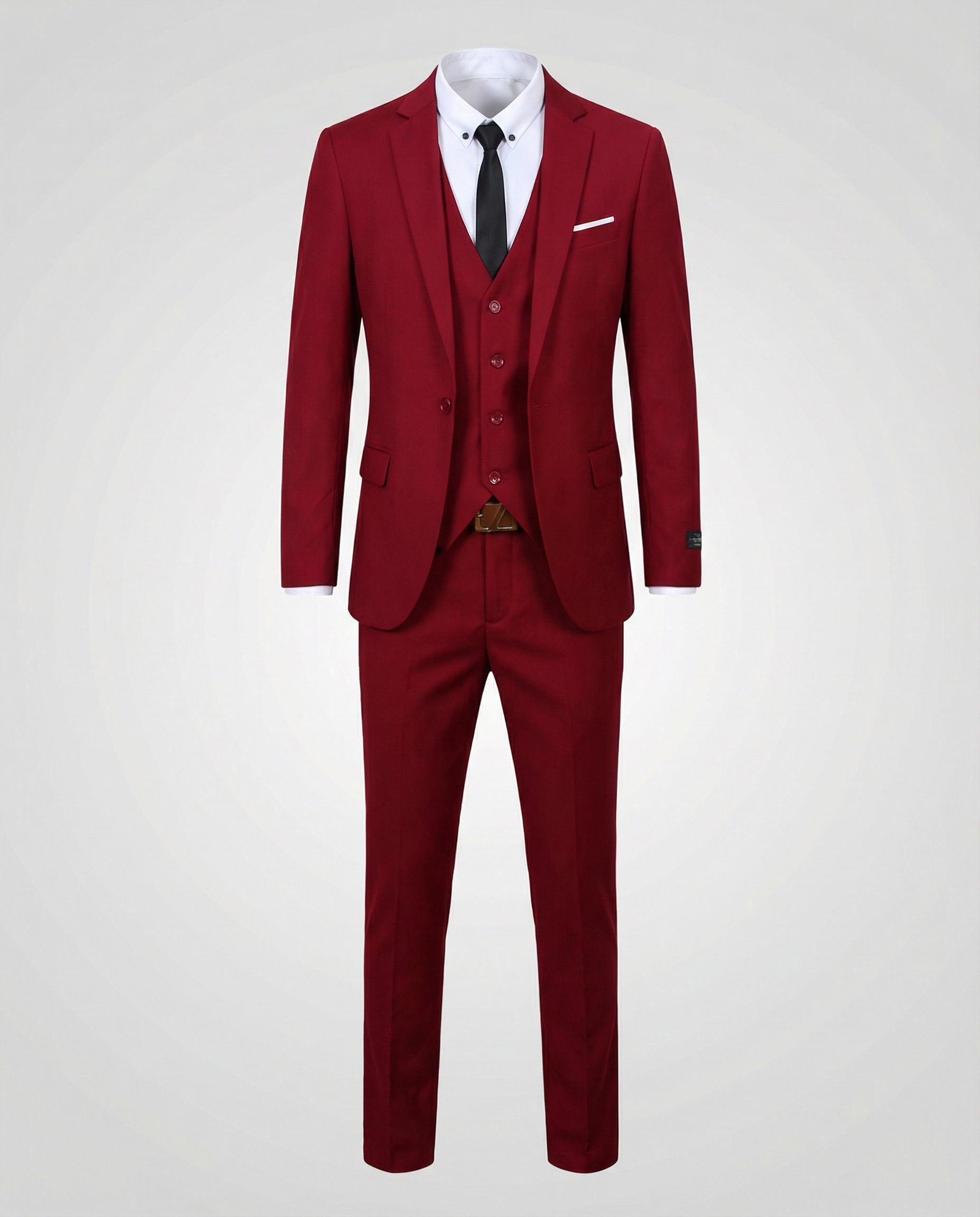 Costume trois pièces veste gilet pantalon pour homme