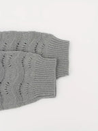 Gilet long ouvert à manches torsadées pour femme – vue 5