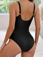 Maillot de bain col V pour femme