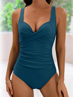 Maillot de bain col V pour femme