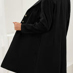 Manteau long col tailleur à boutons pour femme – vue 5