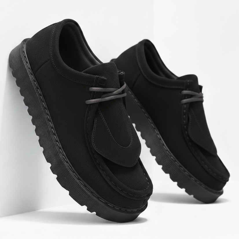 Mocassins homme vue arrière et talon renforcé