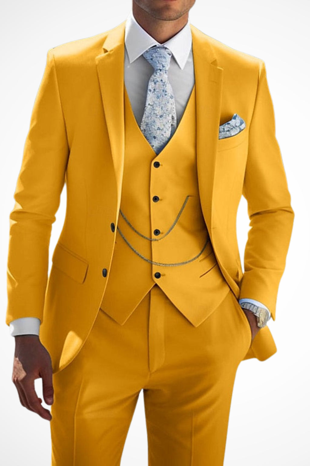 Détail des coutures et finitions de la veste à simple boutonnage