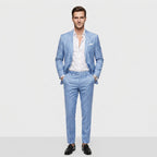 Détail poches blazer costume gris charbon
