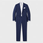 Costume slim gris charbon détail taille pantalon