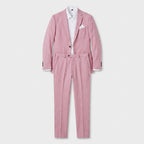 Costume slim gris charbon détail doublure blazer