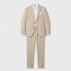 Costume slim gris charbon détail chaîne pantalon