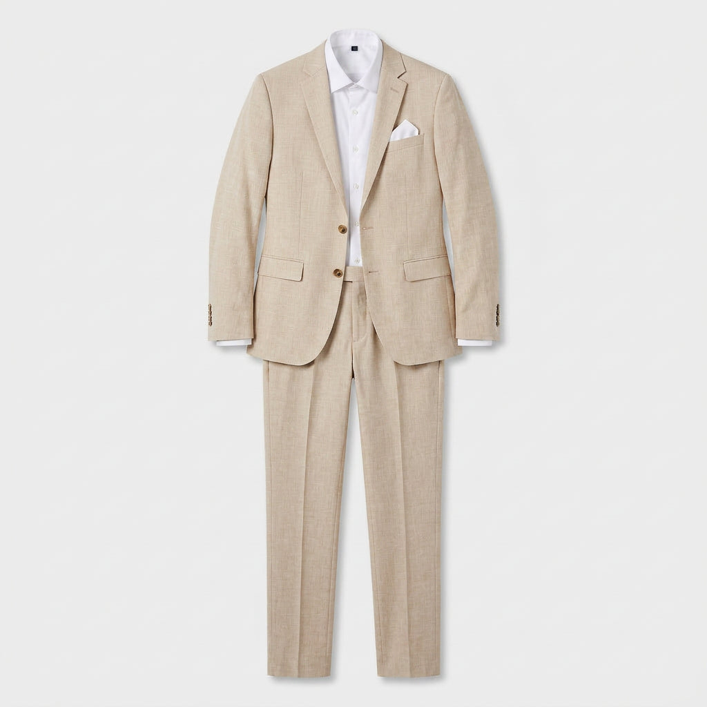 Costume slim gris charbon détail chaîne pantalon