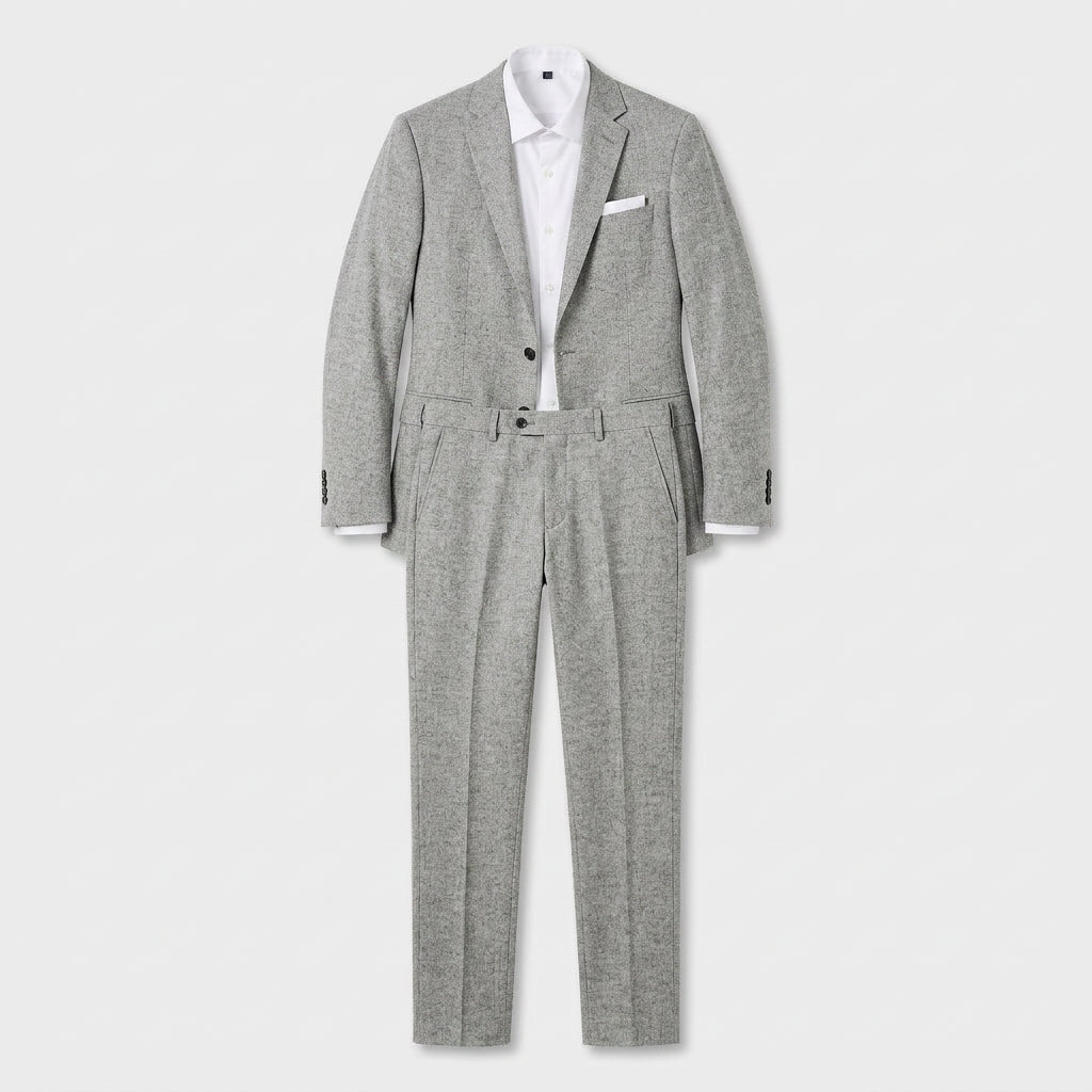 Costume deux pièces slim en gris charbon pour homme