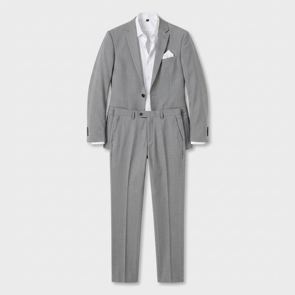 Costume deux pièces slim en gris charbon pour homme