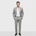 Costume deux pièces slim en gris charbon pour homme