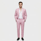 Costume slim gris charbon vue trois-quarts avant