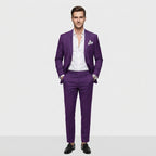 Costume slim gris charbon vue de dos