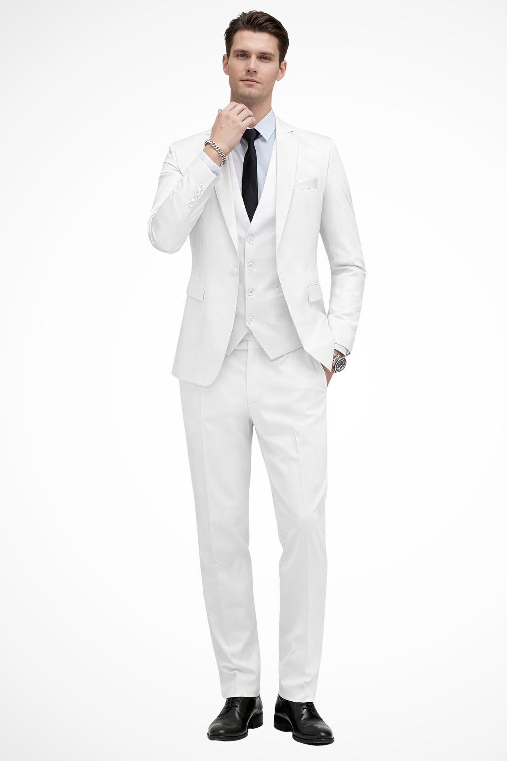 Détail des boutons et de la fermeture du blazer