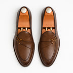 Mocassins cuir à boucle métal pour homme