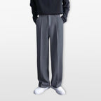Pantalon large à pinces coupe décontractée pour homme