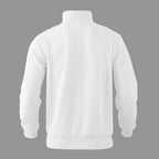 Pull col montant demi-zip motif torsades pour homme – vue 10