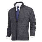 Pull zippé col montant avec poches pour homme – vue 5