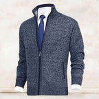 Pull zippé col montant avec poches pour homme – vue 8