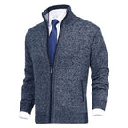 Pull zippé col montant avec poches pour homme – vue 9