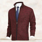 Pull zippé col montant avec poches pour homme – vue 10