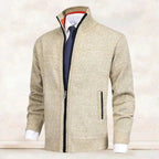 Pull zippé col montant avec poches pour homme – vue 2