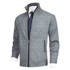 Pull zippé col montant avec poches pour homme – vue 3